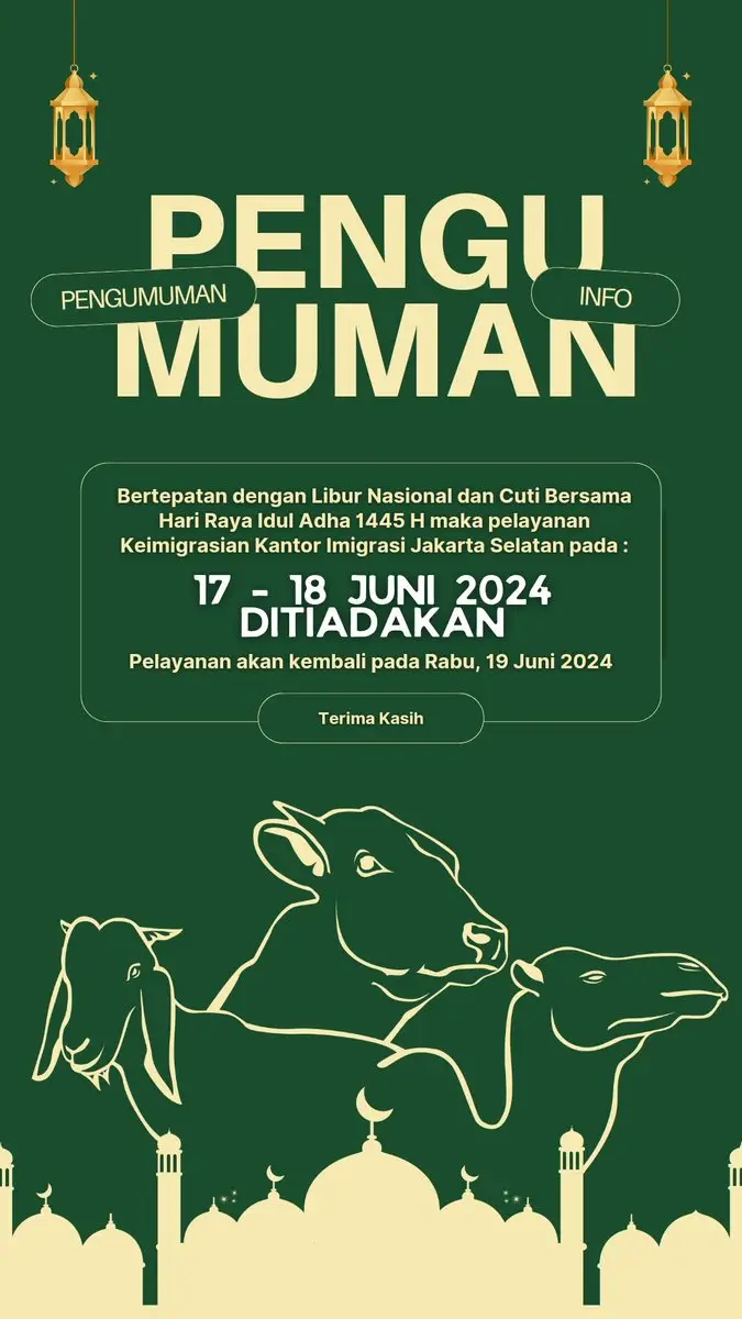 Pengumuman Libur Nasional dan Cuti Bersama