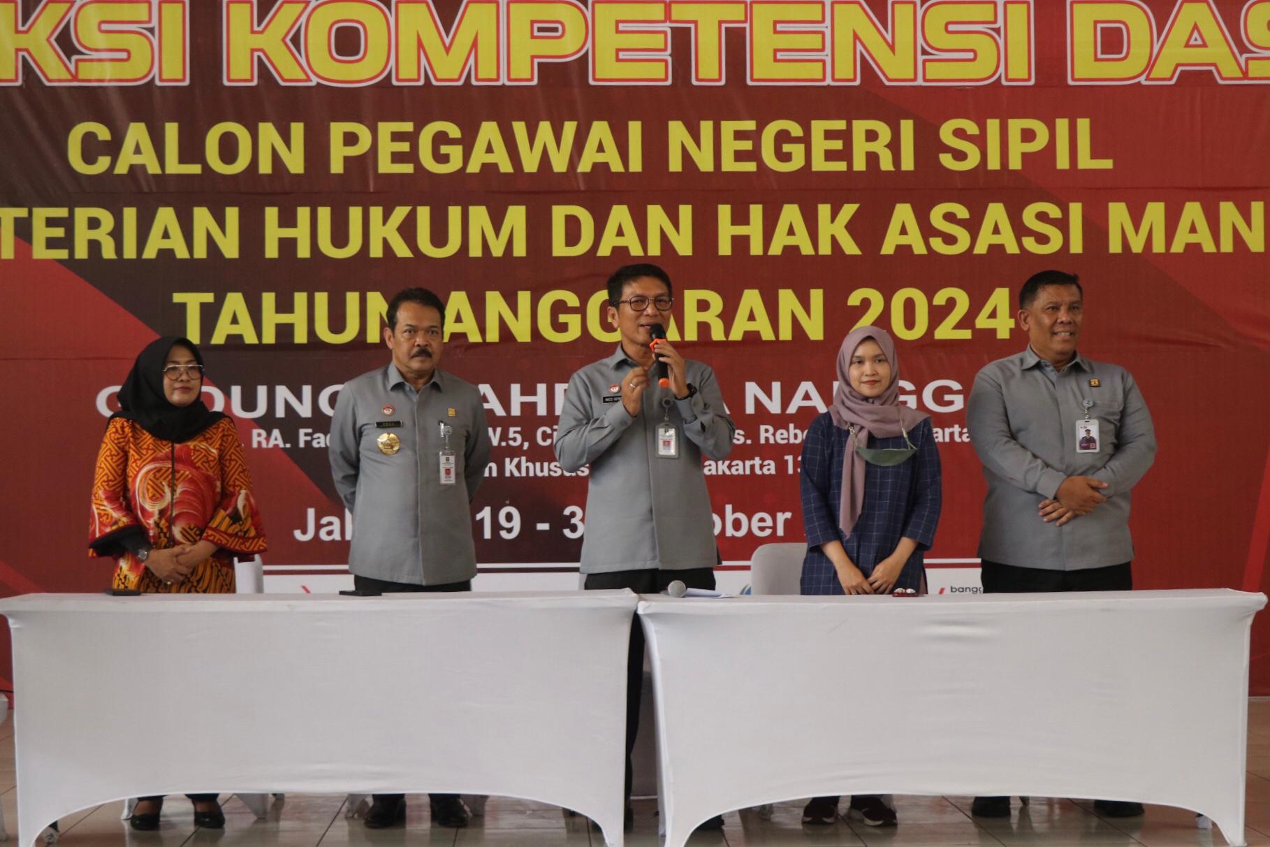 Sekjen Kemenkumham RI Pantau Langsung Pelaksanaan Ujian, Tegaskan Transparansi dan Integritas Penyelenggaraan SKD CPNS Tahun 2024